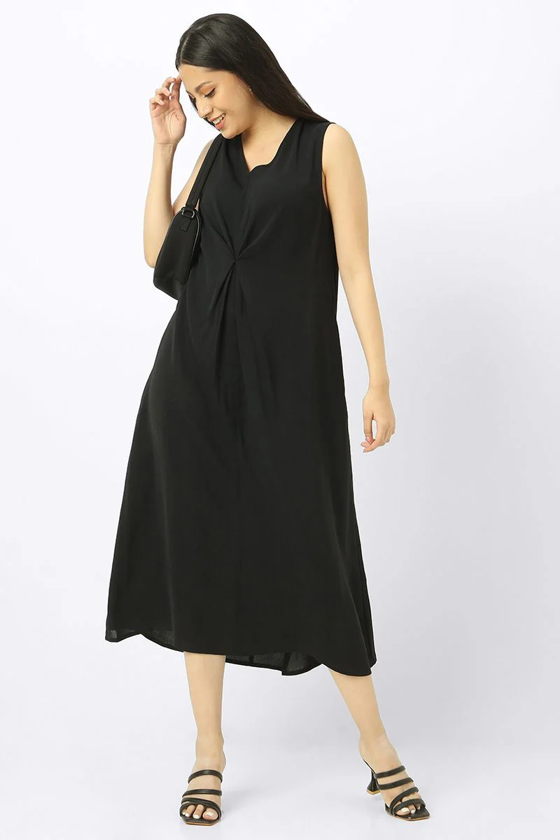 Women's solid color loose dress