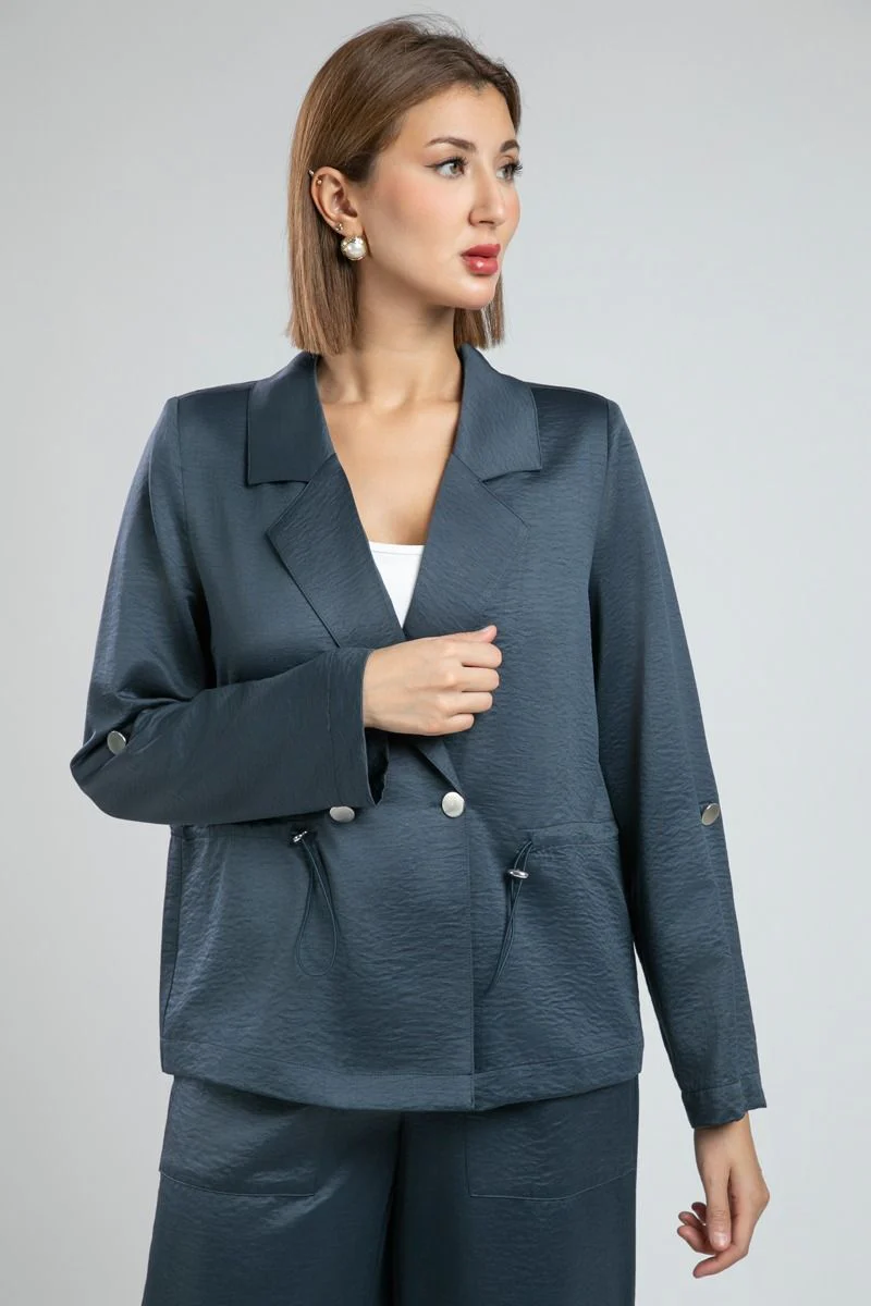 Women's light summer blazer with long sleeves